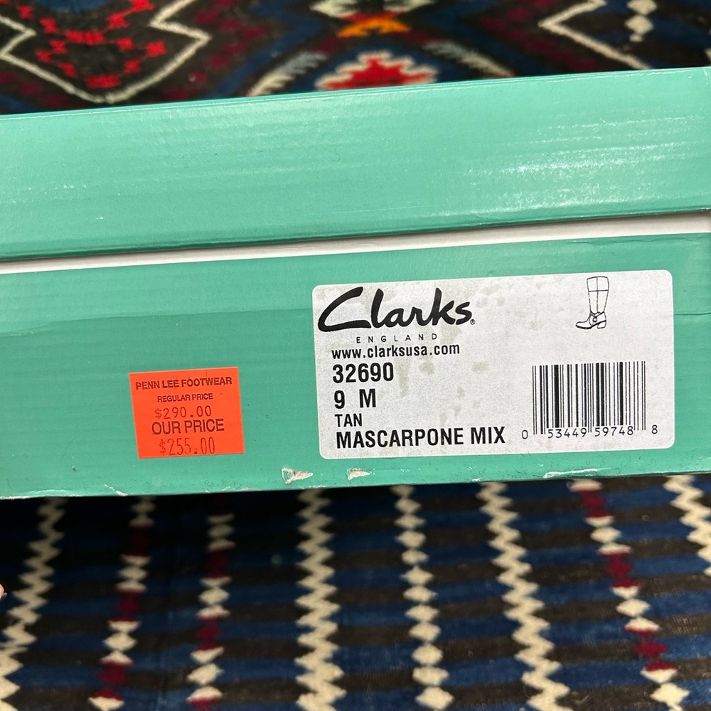 Clarks Women's Mascarpone Artisn buckle Brown Heeled leather Boots size 9 - Picture 6 of 12